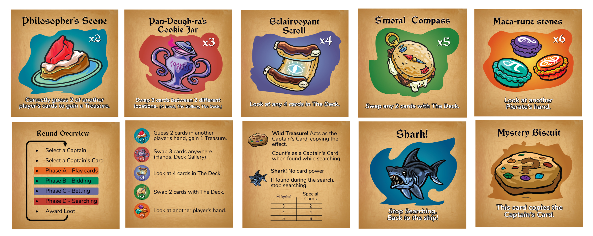 Abysscuits — V7 card designs